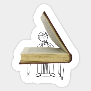 Pianist or writer? Sticker